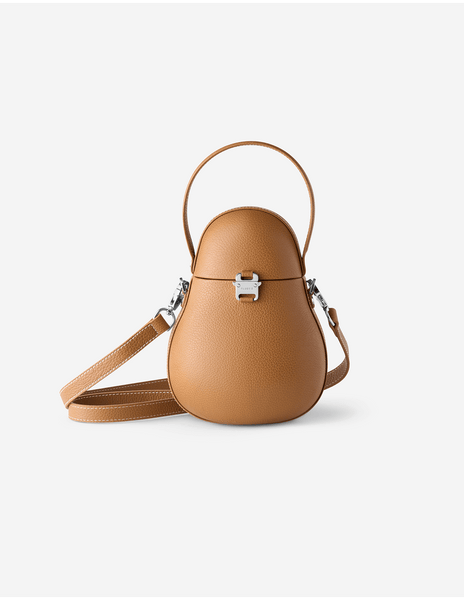 Celine Logo Embossed Small Bucket Bag in Brown